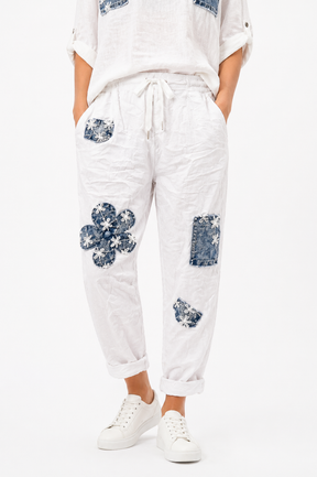 Trousers - Italian Collection - Denim Patch