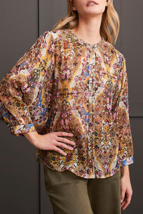 Blouse Tribal 55390-RAISIN